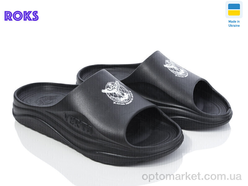 Купить Шльопанці чоловічі Verta 1001G чорний Verta чорний, фото 1