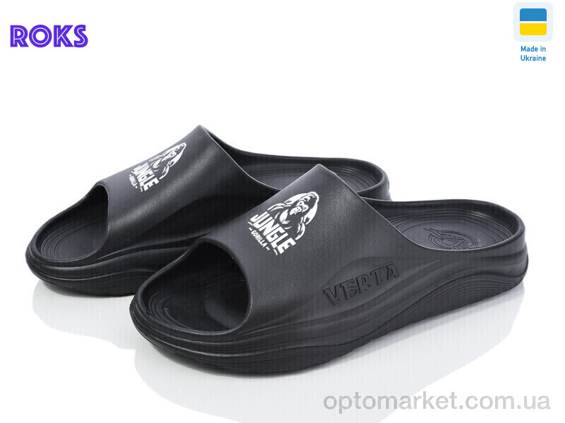 Купить Шльопанці чоловічі Verta 1001J чорний Verta чорний, фото 1