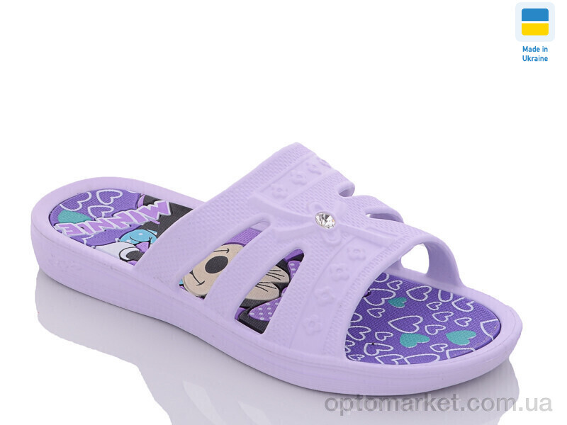 Купить Шльопанці дитячі Верта дів. 32 св.бузковий Verta фіолетовий, фото 1