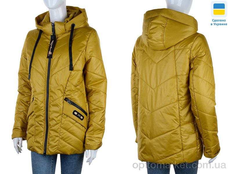 Купить Куртка жіночі Весна 1 гірчиця Divo жовтий, фото 3