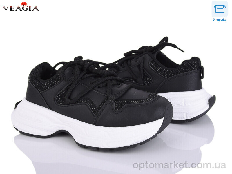 Купить Кросівки жіночі VK06 Veagia чорний, фото 1