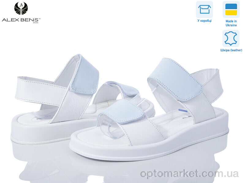 Купить Босоніжки жіночі VП7 блакит-біл. Alex Bens блакитний, фото 1