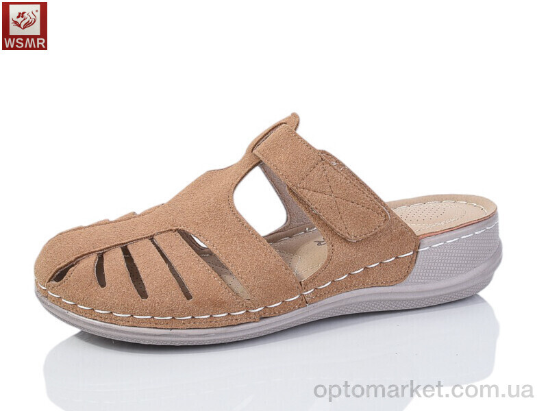 Купить Шльопанці жіночі W01-6 WSMR бежевий, фото 1