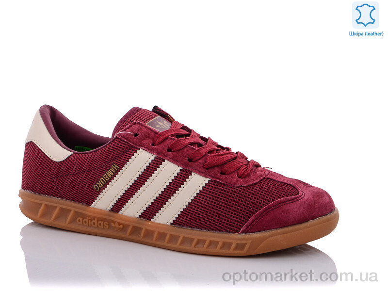 Купить Кросівки чоловічі W026-3 A.idas бордовий, фото 2