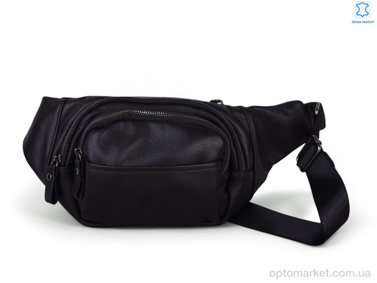 Купить Бананка чоловічі W046 black Sunshine bag чорний, фото 1