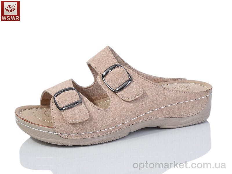 Купить Шльопанці жіночі W07-3 WSMR бежевий, фото 1