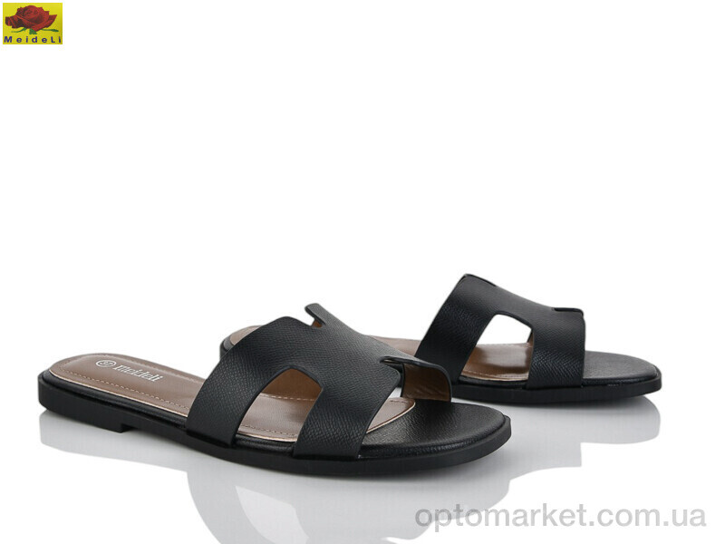 Купить Шльопанці жіночі W1920-1 Mei De Li чорний, фото 1