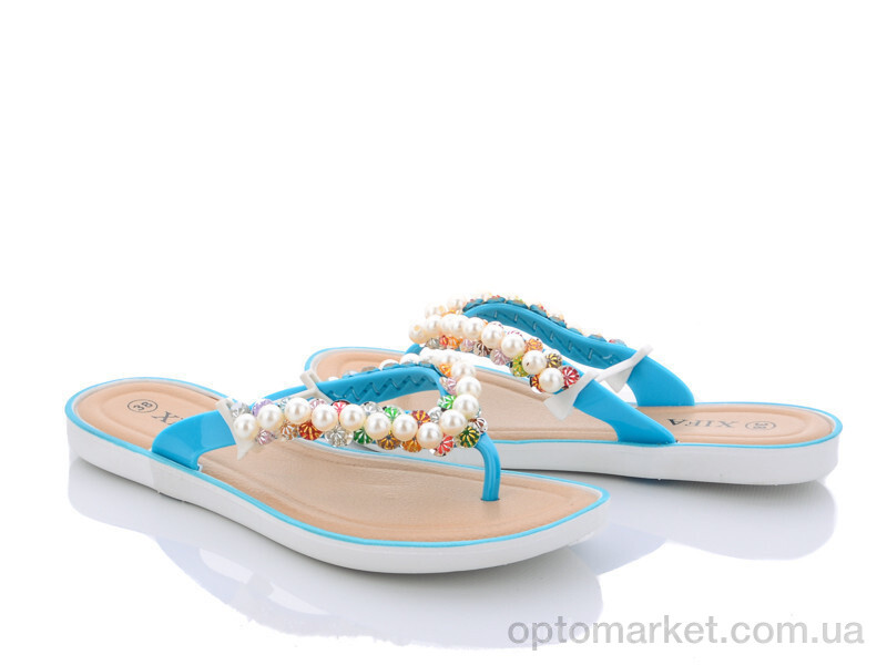 Купить Шльопанці жіночі W2-4 Xifa блакитний, фото 1