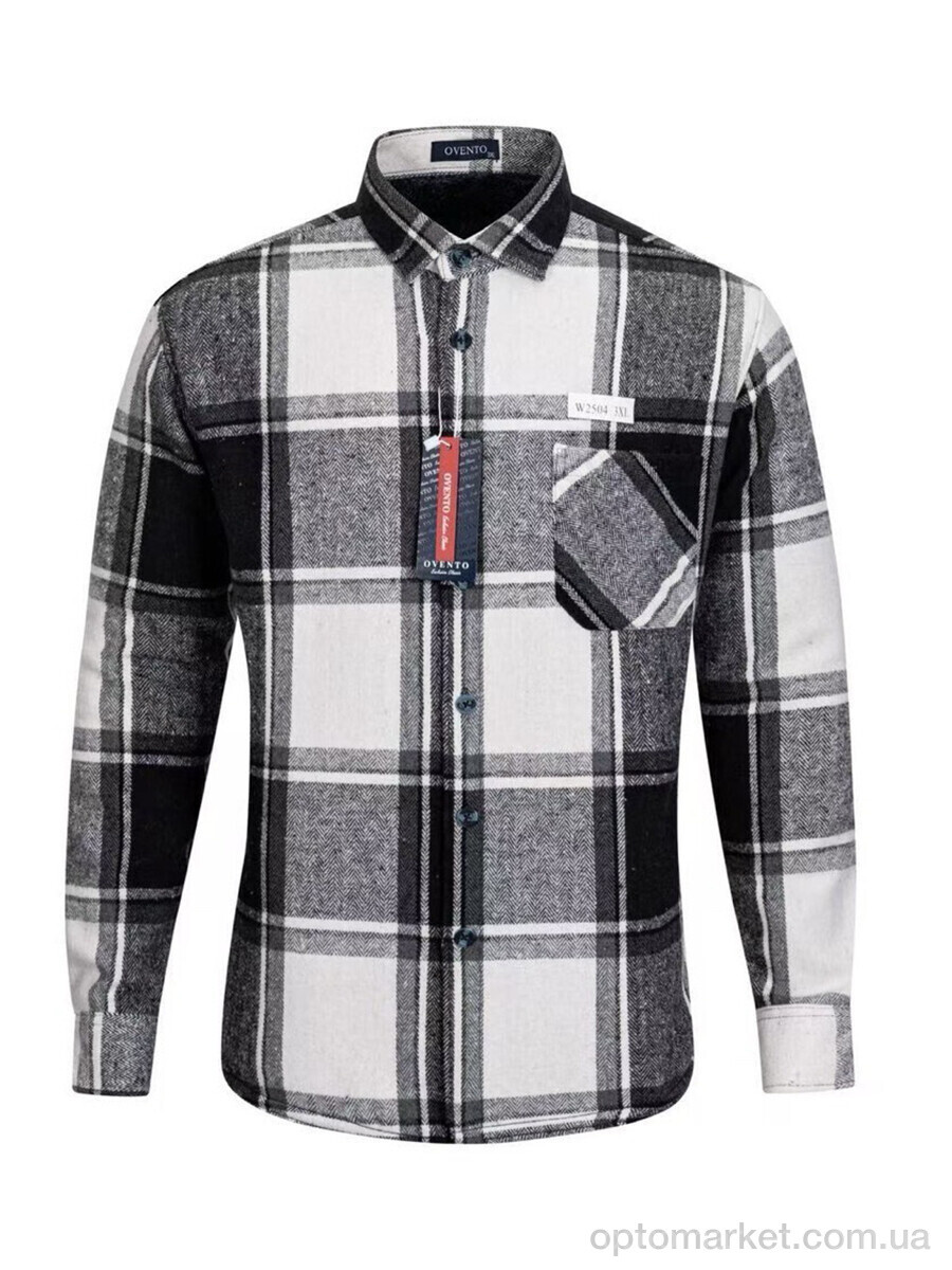 Купить Сорочка чоловічі W2504 grey Ovento, фото 1