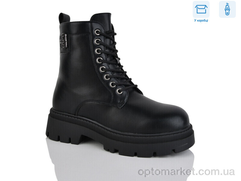 Купить Черевики жіночі W263 Girnaive чорний, фото 1