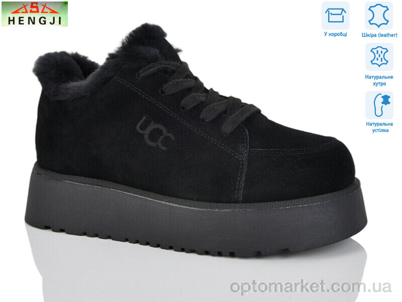 Купить Черевики жіночі W278-1 Hengji чорний, фото 1