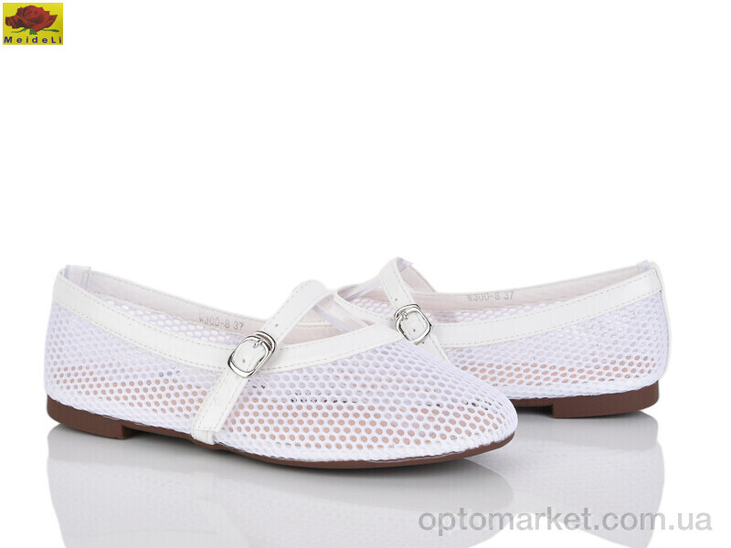 Купить Балетки жіночі W300-8 Mei De Li білий, фото 1
