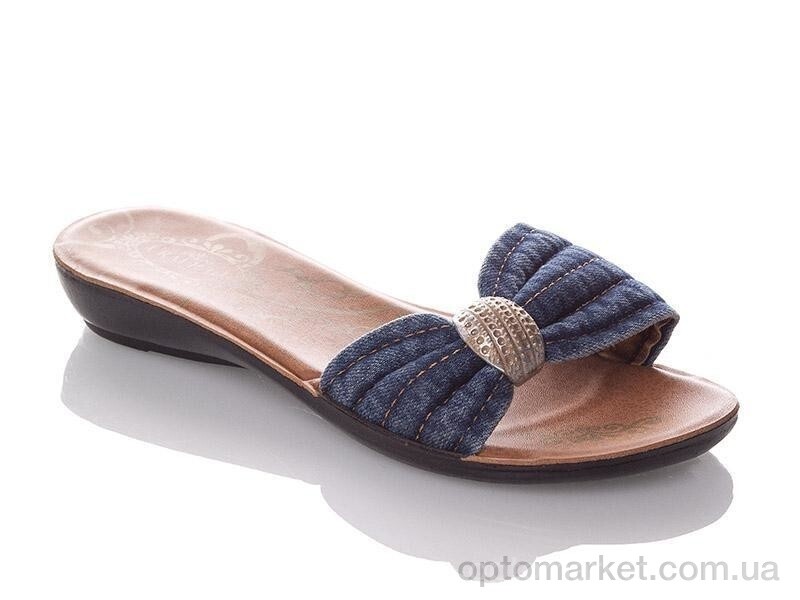Купить Шльопанці жіночі W302-blue Demur синій, фото 1