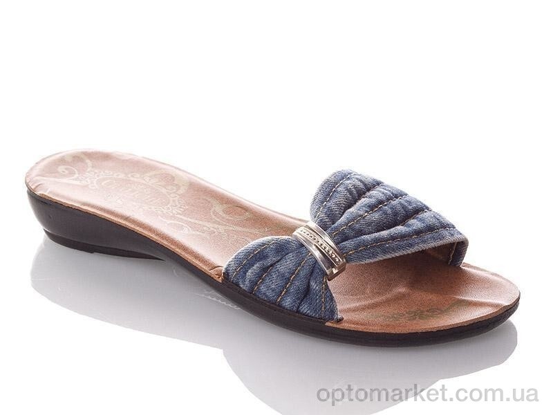 Купить Шльопанці жіночі W303-blue Demur синій, фото 1