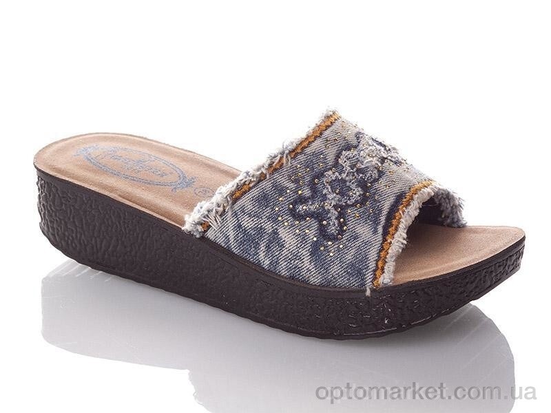 Купить Шльопанці жіночі W305-blue Demur синій, фото 1