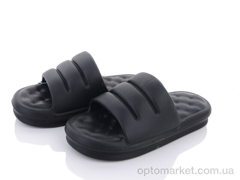 Купить Шльопанці жіночі W404-1 black Violeta only one чорний, фото 1