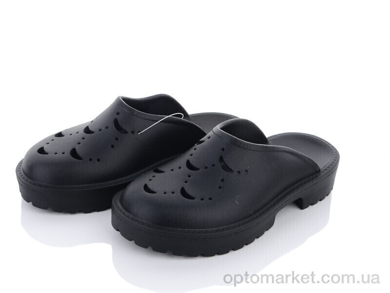 Купить Шльопанці жіночі W409-1 black Violeta only one чорний, фото 1