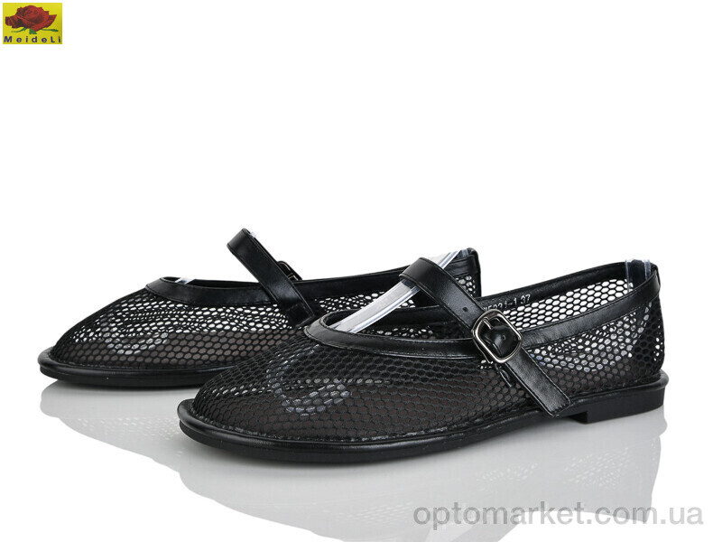 Купить Балетки жіночі W5231-1 Mei De Li чорний, фото 1