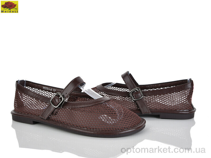 Купить Балетки жіночі W5231-6 Mei De Li коричневий, фото 1