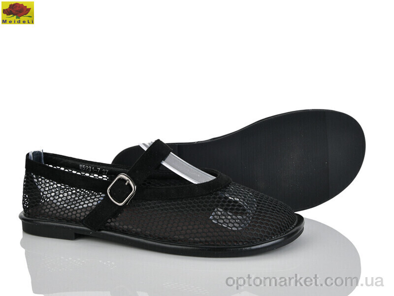 Купить Балетки жіночі W5231-7 Mei De Li чорний, фото 1