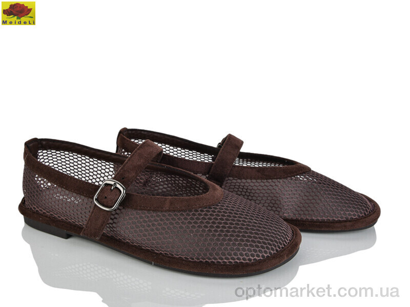 Купить Балетки жіночі W5231-8 Mei De Li коричневий, фото 1