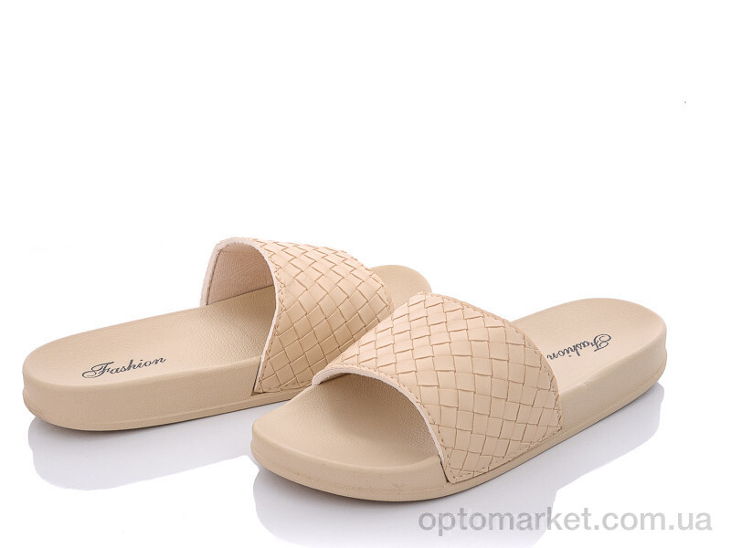 Купить Шльопанці жіночі W62-2 LQD бежевий, фото 1