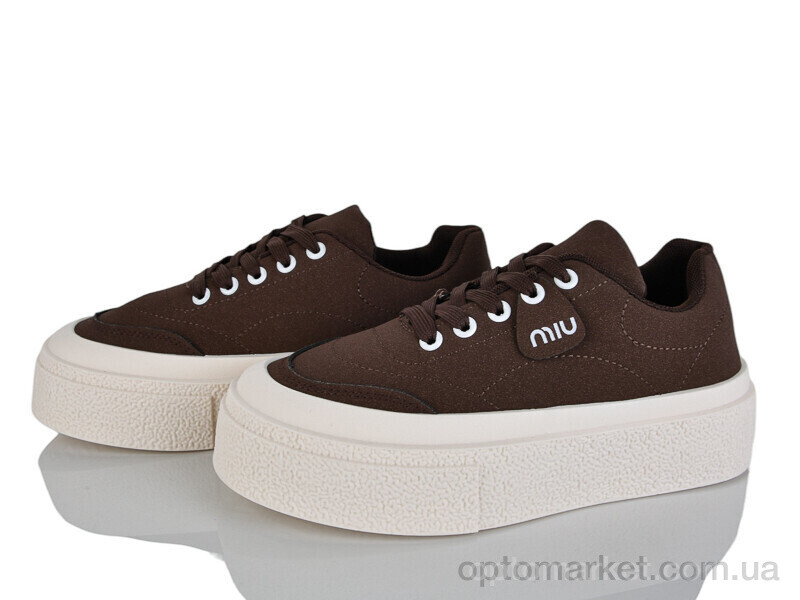 Купить Кросівки жіночі W6602-37 Бабочка-Mengfuna-AESD коричневий, фото 1