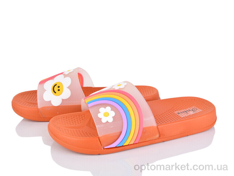 Купить Шльопанці жіночі W67-2 FG помаранчевий, фото 1