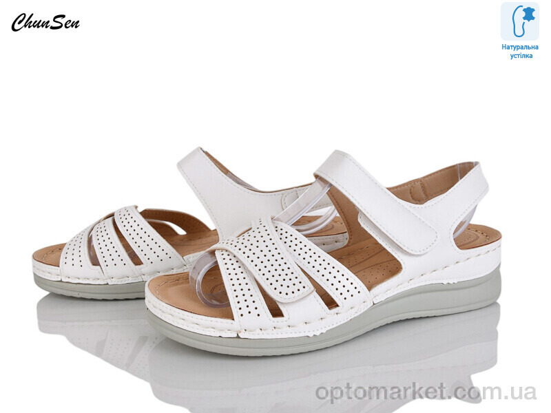 Купить Босоніжки жіночі W8206-3 Shun Sen білий, фото 1