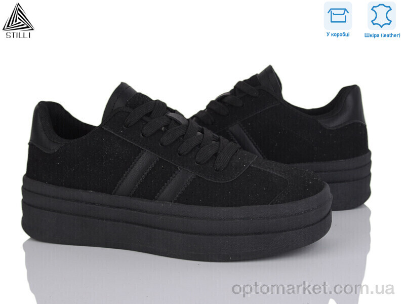 Купить Кросівки жіночі WA10-17 шкіра Stilli чорний, фото 1