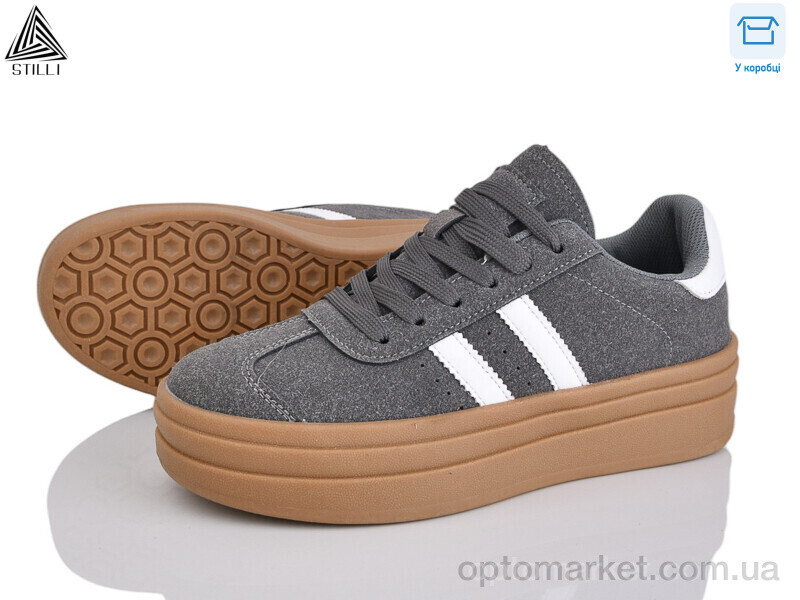 Купить Кросівки жіночі WA170-12R шкіра Stilli сірий, фото 1