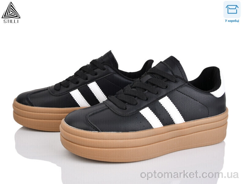 Купить Кросівки жіночі WA170-2 шкіра Stilli чорний, фото 1