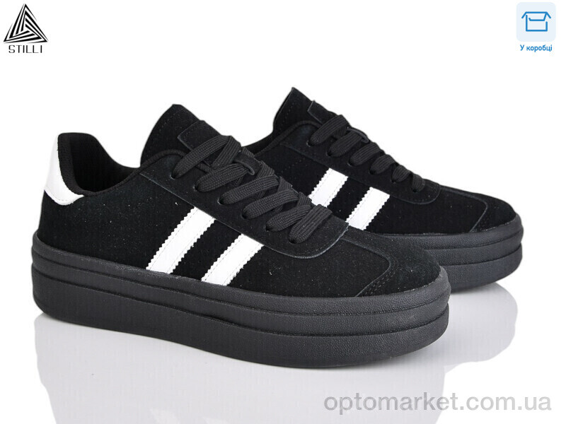 Купить Кросівки жіночі WA170-5R шкіра Stilli чорний, фото 1