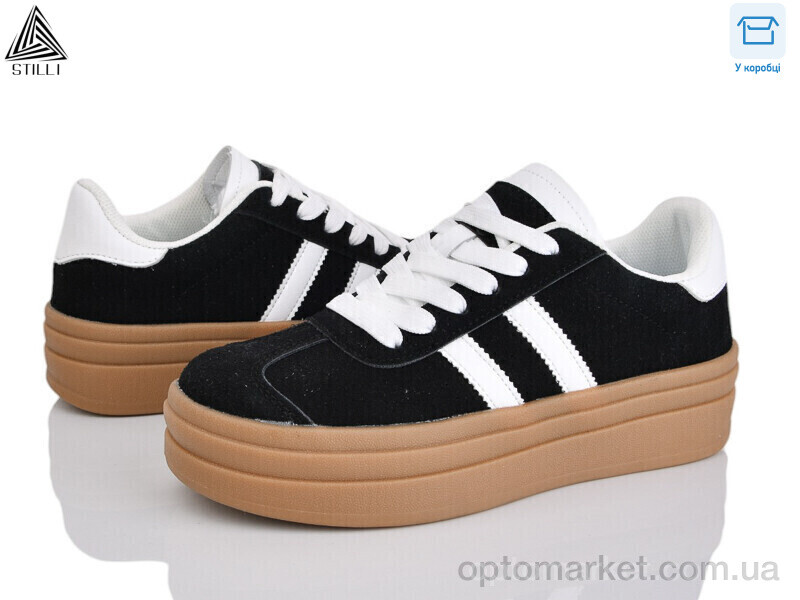 Купить Кросівки жіночі WA170-6R шкіра Stilli чорний, фото 1