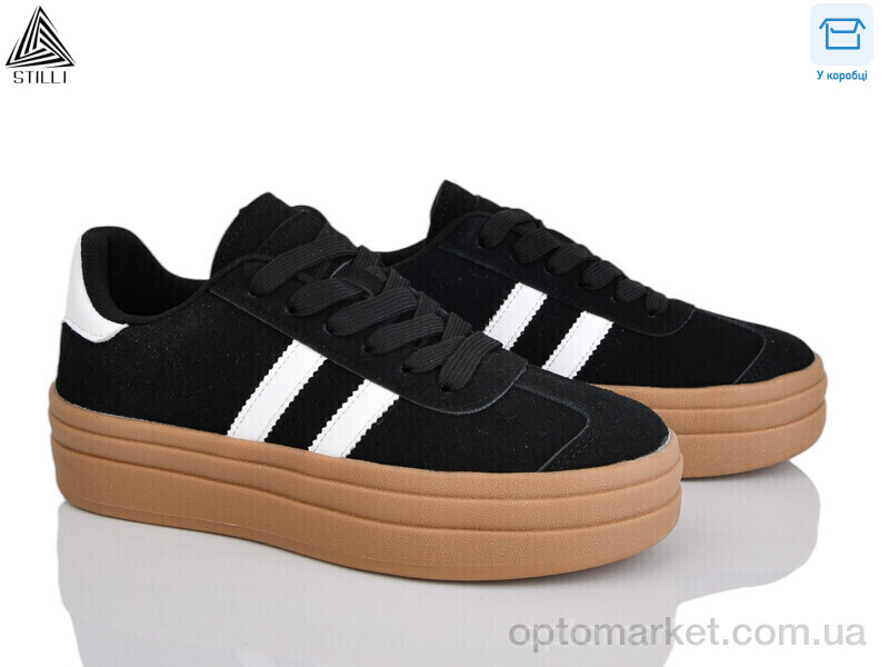 Купить Кросівки жіночі WA170-7R шкіра Stilli чорний, фото 1