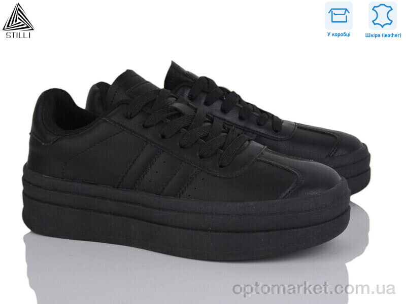 Купить Кросівки жіночі WA20-5 шкіра Stilli чорний, фото 1