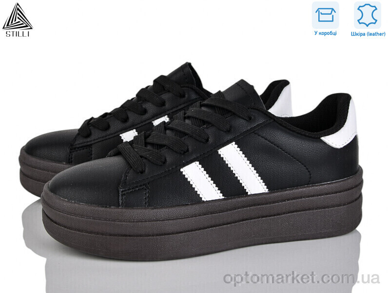 Купить Кросівки жіночі WA50-2 шкіра Stilli чорний, фото 1