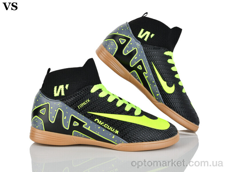 Купить Футбольне взуття дитячі Walked Futsal black-green Walked чорний, фото 1
