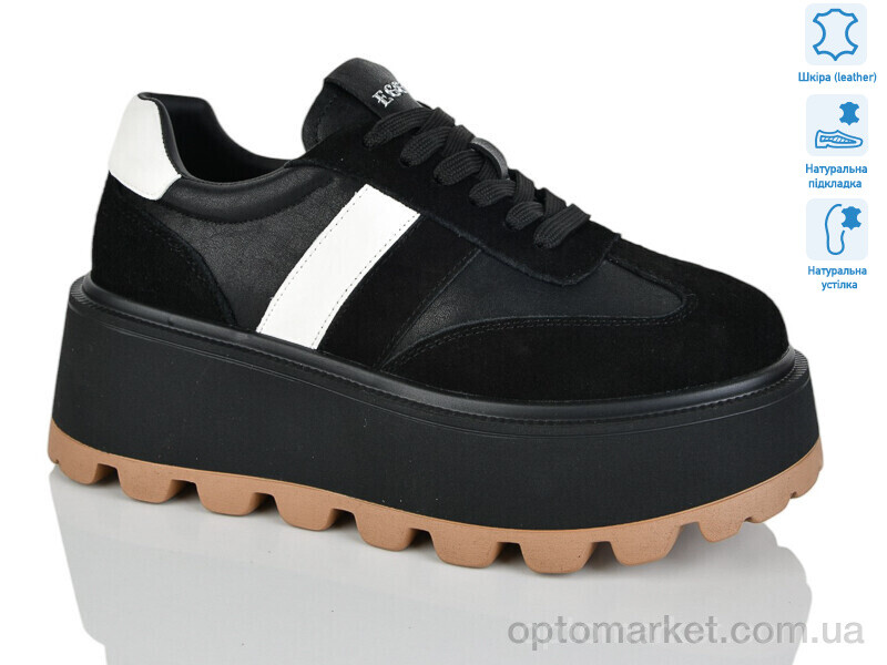 Купить Кросівки жіночі WDP1667-1 Egga чорний, фото 1