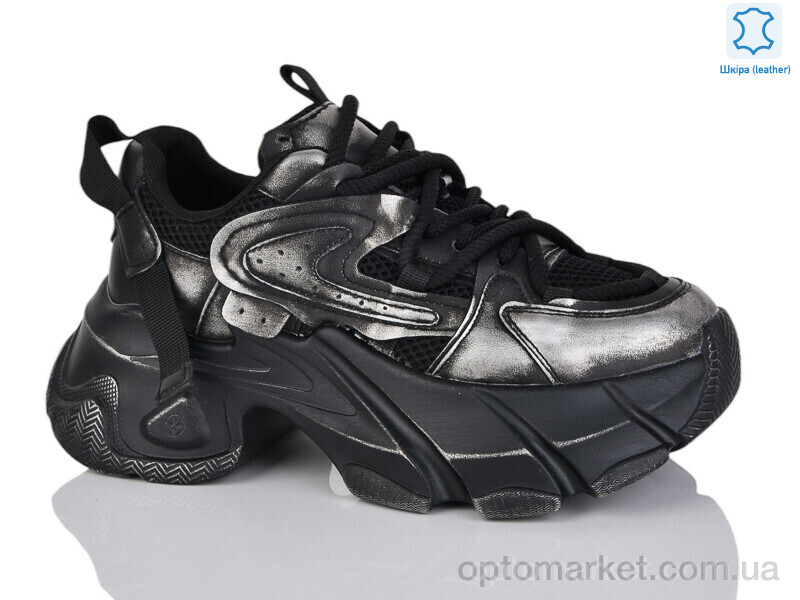 Купить Кросівки жіночі WDP1810-1 Egga чорний, фото 1