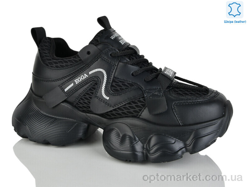 Купить Кросівки жіночі WDP1851-1 Egga чорний, фото 1