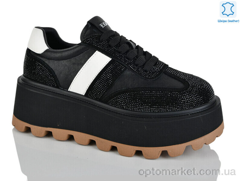 Купить Кросівки жіночі WDP1853-1 Egga чорний, фото 1