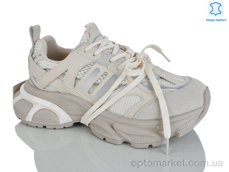 Купить Кросівки жіночі WDP2030-118 Egga бежевий, фото 1