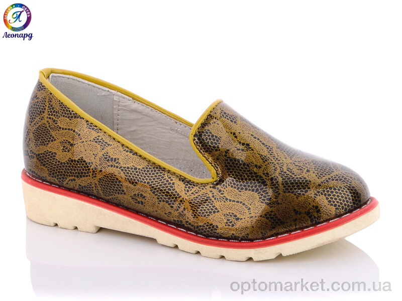 Купить Туфлі дитячі WE92-1 Леопард золотий, фото 1