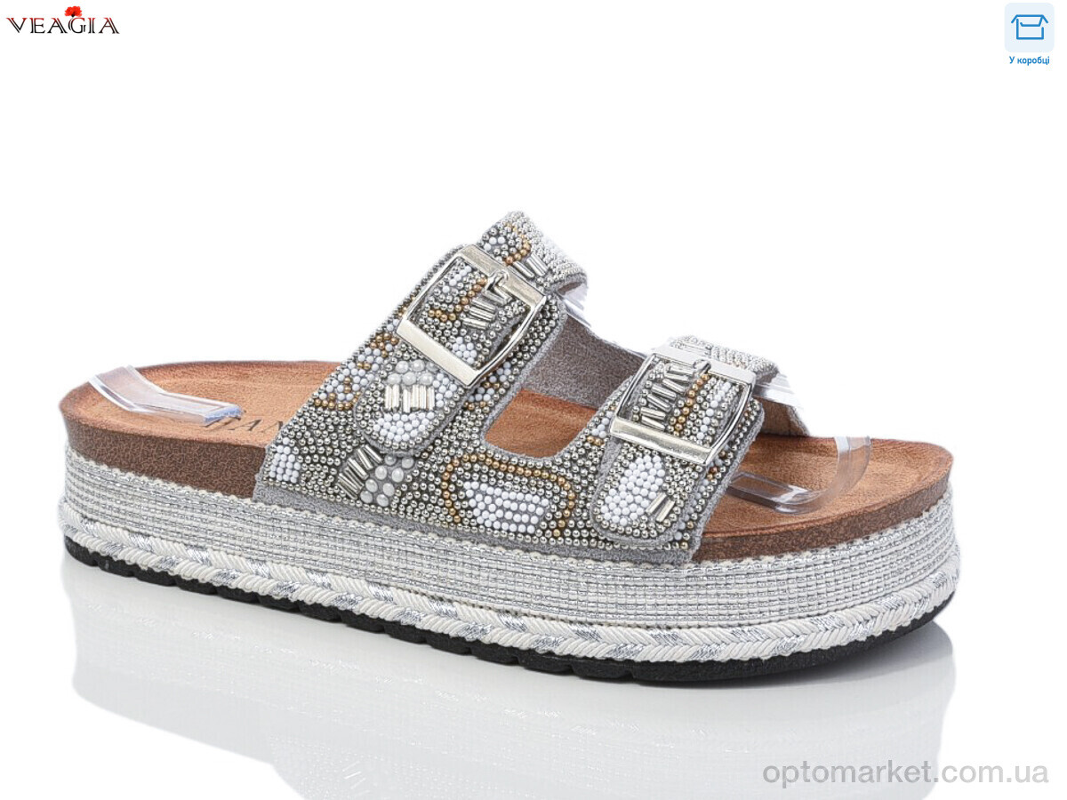 Купить Шльопанці жіночі WK005-2 FAN білий, фото 1