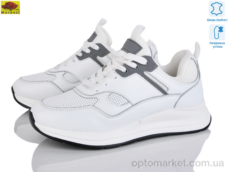 Купить Кросівки жіночі WKL81-6 Mei De Li білий, фото 1