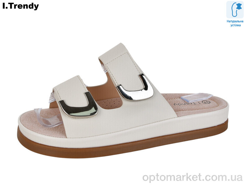 Купить Шльопанці жіночі WL2027-3 Trendy бежевий, фото 1