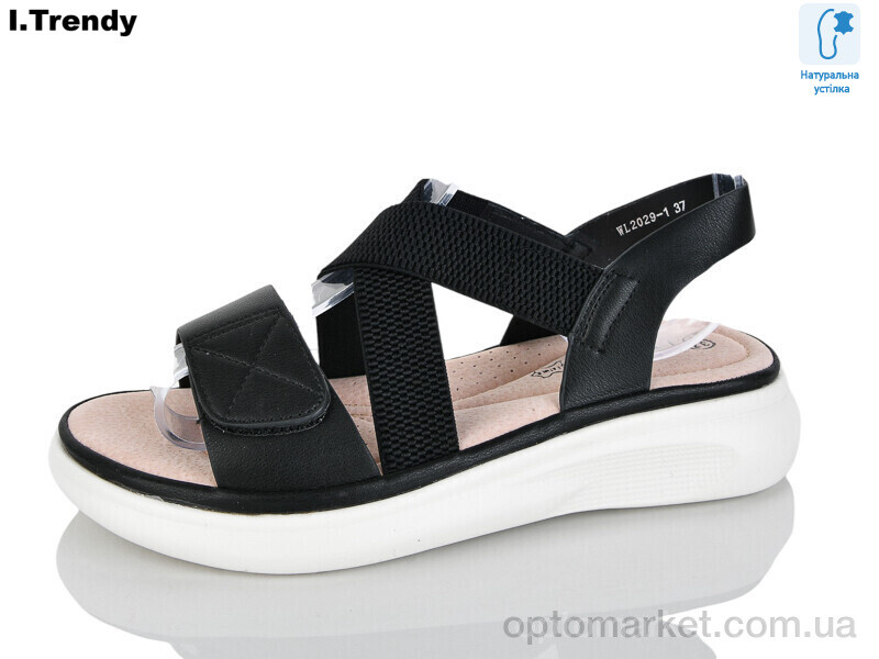 Купить Босоніжки жіночі WL2029-1 Trendy чорний, фото 1