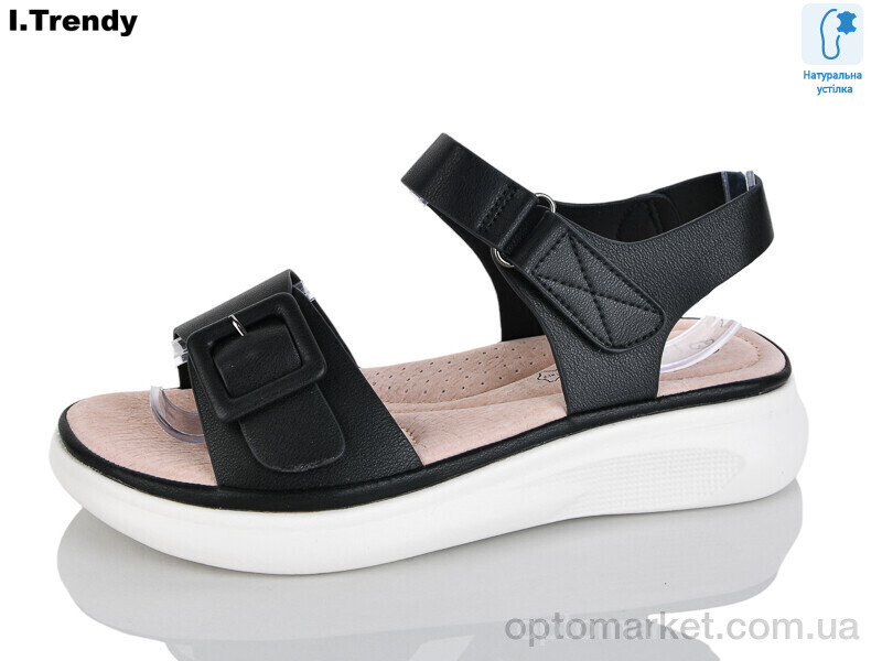 Купить Босоніжки жіночі WL2030-1 Trendy чорний, фото 1