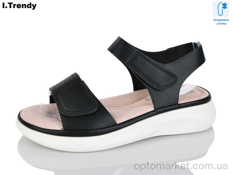 Купить Босоніжки жіночі WL2033-1 Trendy чорний, фото 1